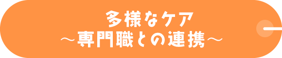 多様なケア～専門職との連携～